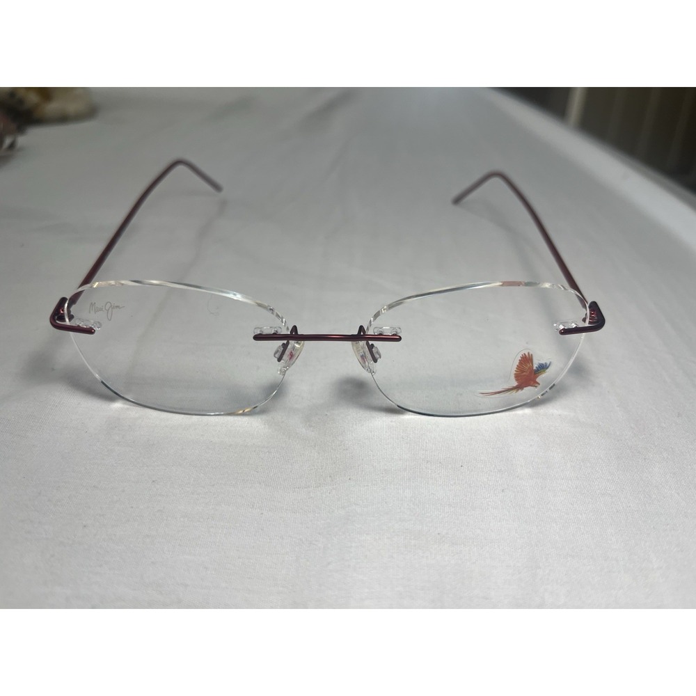 Maui Jim Women's Eyeglasses MJO 2006-35M Red Rimless Frame Japan 49[]16 150